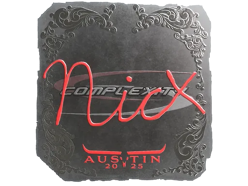 Sticker | nicx (Foil) | Austin 2025 - $ 0.05