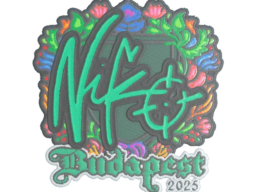 Sticker | NiKo (Embroidered) | Budapest 2025 - $ 0.26