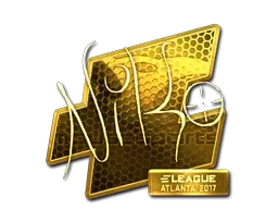 Sticker | NiKo (Gold) | Atlanta 2017 - $ 103.28