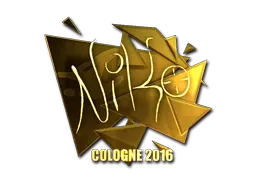 Sticker | NiKo (Gold) | Cologne 2016 - $ 70.17