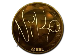 Sticker | NiKo (Gold) | Katowice 2019 - $ 218.47