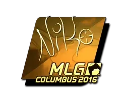 Sticker | NiKo (Gold) | MLG Columbus 2016 - $ 42.00