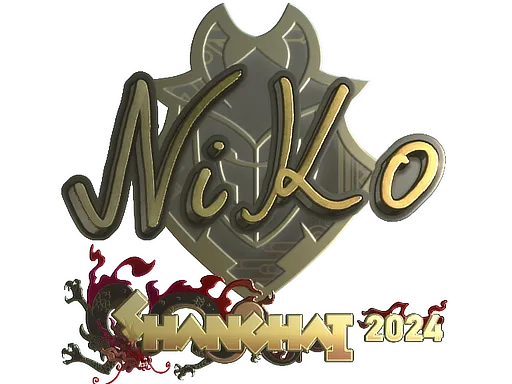 Sticker | NiKo (Gold) | Shanghai 2024 - $ 47.99