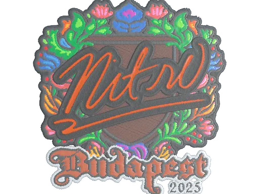 Sticker | nitr0 (Embroidered) | Budapest 2025 - $ 0.17