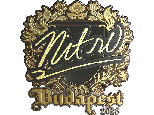 Sticker | nitr0 (Gold) | Budapest 2025 - $ 3.18