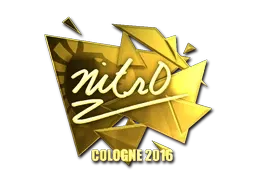 Sticker | nitr0 (Gold) | Cologne 2016 - $ 45.95