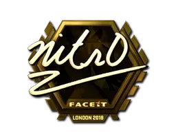 Sticker | nitr0 (Gold) | London 2018 - $ 220.63