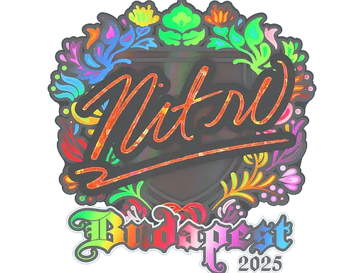Sticker | nitr0 (Holo) | Budapest 2025 - $ 0.97