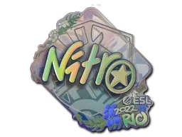 Sticker | nitr0 (Holo) | Rio 2022 - $ 0.95