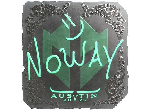 Sticker | noway (Foil) | Austin 2025 - $ 0.24