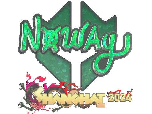 Sticker | noway (Glitter) | Shanghai 2024 ``