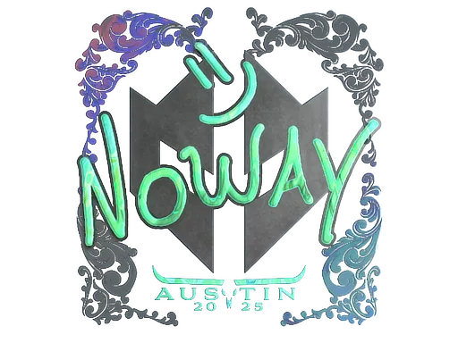 Sticker | noway (Holo) | Austin 2025 - $ 0.89