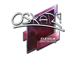 Sticker | oskar (Foil) | Boston 2018 - $ 5.81