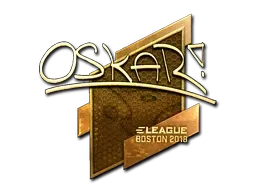 Sticker | oskar (Gold) | Boston 2018 - $ 156.77