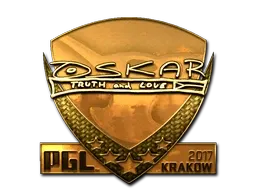 Sticker | oskar (Gold) | Krakow 2017 - $ 343.68