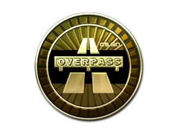 Sticker | Overpass (Gold) - $ 0.00