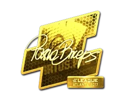 Sticker | pashaBiceps (Gold) | Atlanta 2017 - $ 117.76