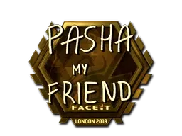 Sticker | pashaBiceps (Gold) | London 2018 - $ 412.24