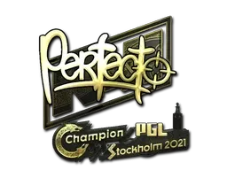 Sticker | Perfecto (Gold) | Stockholm 2021 - $ 2.36