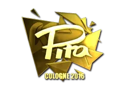 Sticker | pita (Gold) | Cologne 2016 - $ 46.00