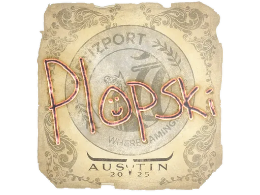 Sticker | Plopski | Austin 2025 - $ 0.04