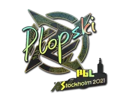 Sticker | Plopski (Holo) | Stockholm 2021 - $ 0.28