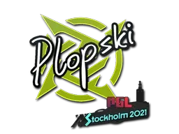 Sticker | Plopski | Stockholm 2021 - $ 0.03
