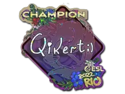 Sticker | qikert (Glitter, Champion) | Rio 2022 - $ 0.06
