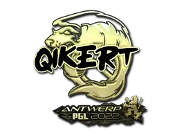 Sticker | qikert (Gold) | Antwerp 2022 - $ 2.64