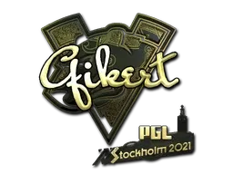 Sticker | Qikert (Gold) | Stockholm 2021 - $ 2.61