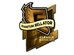Sticker | Quantum Bellator Fire (Gold) | Boston 2018 ``