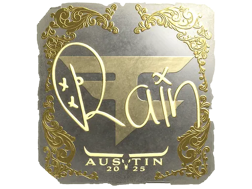 Sticker | rain (Gold) | Austin 2025 - $ 13.51