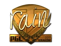 Sticker | rain (Gold) | Krakow 2017 - $ 750.00
