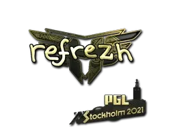 Sticker | refrezh (Gold) | Stockholm 2021 - $ 3.63