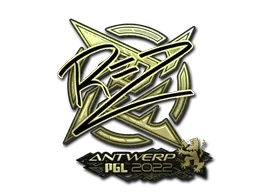 Sticker | REZ (Gold) | Antwerp 2022 - $ 2.70
