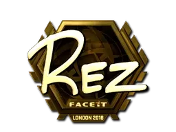 Sticker | REZ (Gold) | London 2018 - $ 411.71