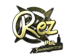 Sticker | REZ (Gold) | Stockholm 2021 - $ 7.39