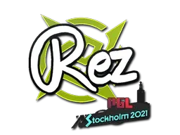 Sticker | REZ | Stockholm 2021 - $ 0.10