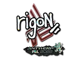 Sticker | rigoN (Glitter) | Antwerp 2022 - $ 0.04