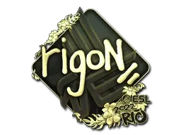 Sticker | rigoN (Gold) | Rio 2022 - $ 3.64
