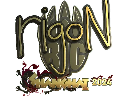 Sticker | rigoN (Gold) | Shanghai 2024 - $ 24.33
