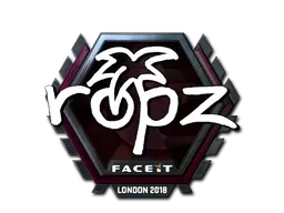 Sticker | ropz (Foil) | London 2018 - $ 29.99