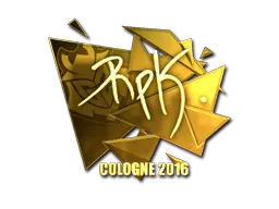 Sticker | RpK (Gold) | Cologne 2016 - $ 75.99