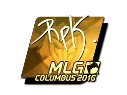 Sticker | RpK (Gold) | MLG Columbus 2016 - $ 38.73