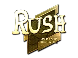 Sticker | RUSH (Gold) | Boston 2018 - $ 1130.52