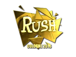 Sticker | RUSH (Gold) | Cologne 2016 - $ 70.17