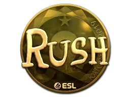 Sticker | RUSH (Gold) | Katowice 2019 - $ 146.29