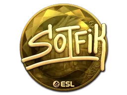 Sticker | S0tF1k (Gold) | Katowice 2019 - $ 100.92