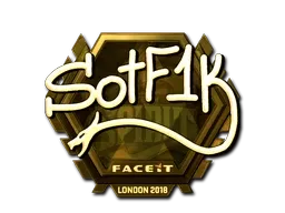 Sticker | S0tF1k (Gold) | London 2018 - $ 150.10