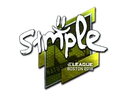 Sticker | s1mple (Foil) | Boston 2018 - $ 45.00